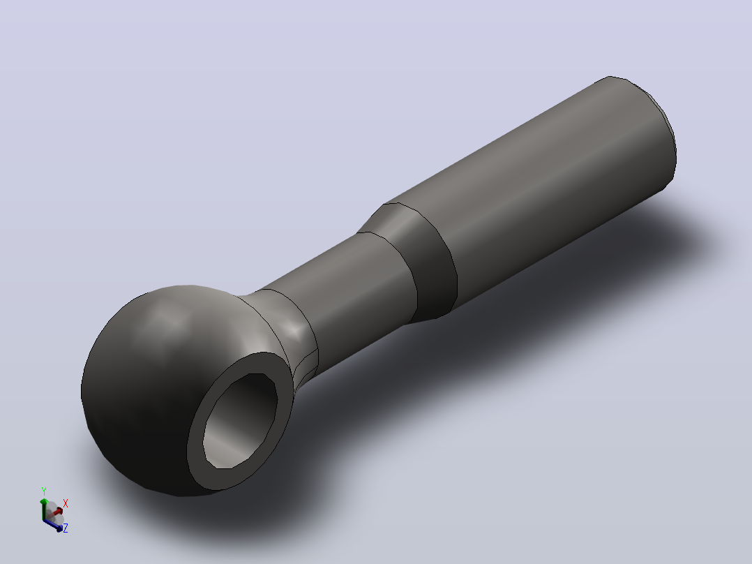 活结螺栓M12×60正等轴测图