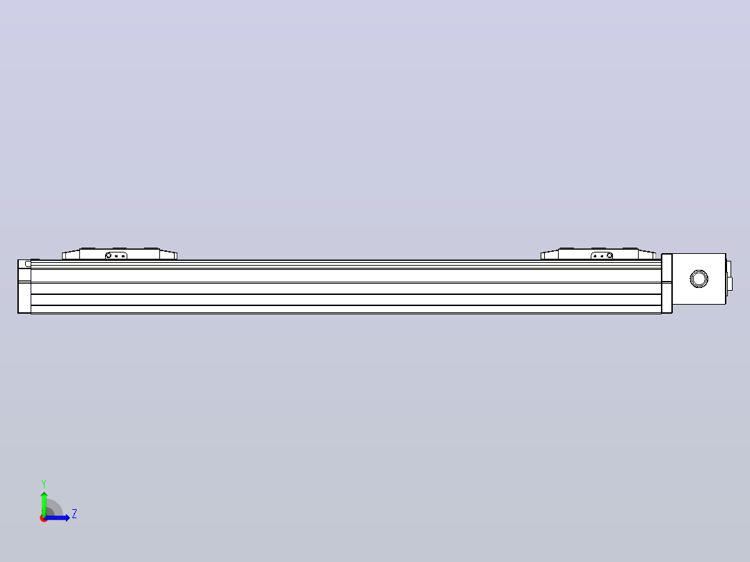 皮带直线轴双滑块型TPA-GCBS-80-P60-L200-DL-M20-N3左视图