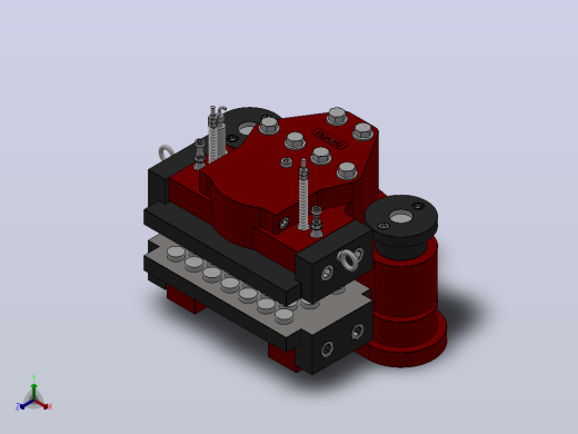 SBD130-E系列液压盘式制动器_SBD130-E-1000×40-RL.WL.1.J正等轴测缩略图