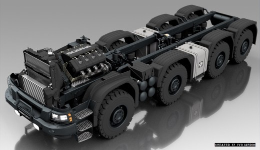 斯堪尼亚G370 XT 8x8卡车1比1
