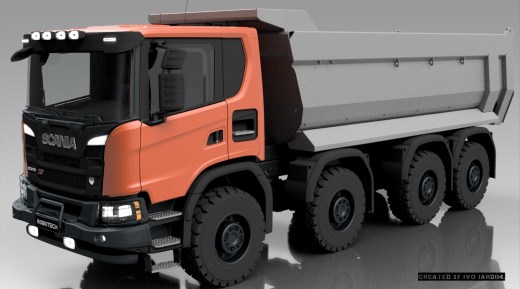 斯堪尼亚G370 XT 8x8卡车1比1缩略图