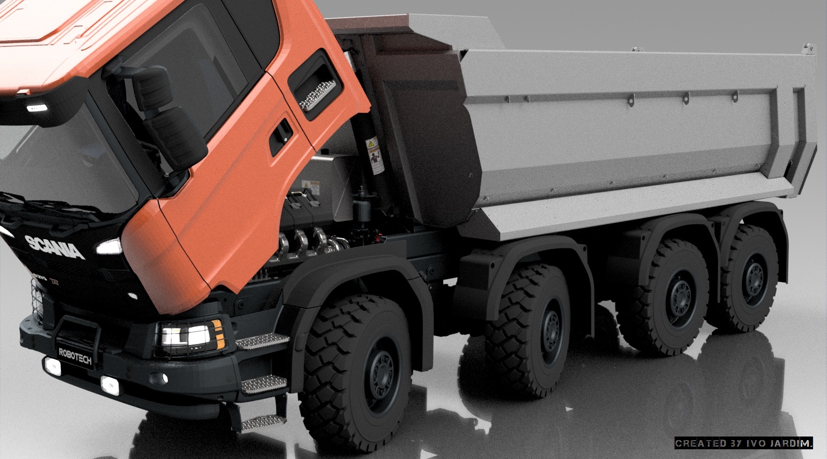 斯堪尼亚G370 XT 8x8卡车1比1