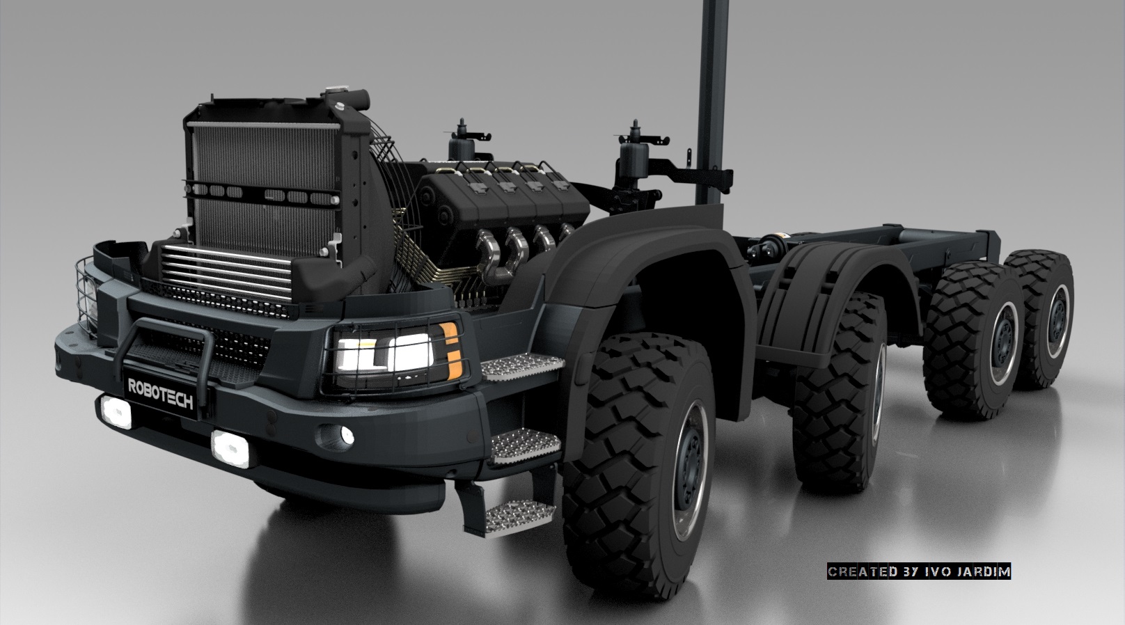 斯堪尼亚G370 XT 8x8卡车1比1