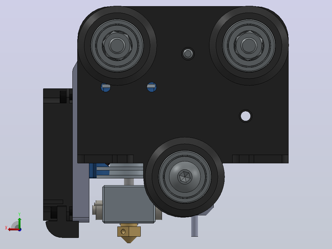带BLtouch升级的Ender 3 e3d V6后视图