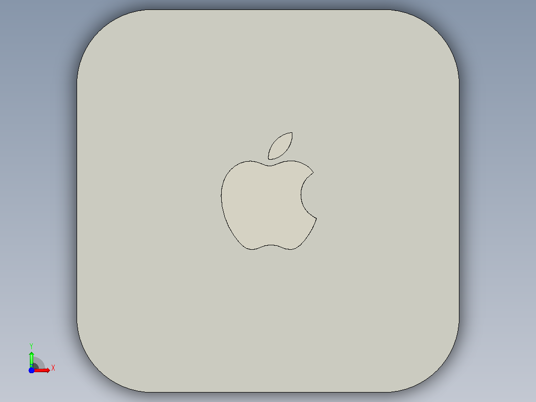 苹果mac mini  前视图