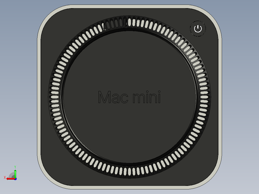 苹果mac mini  后视图