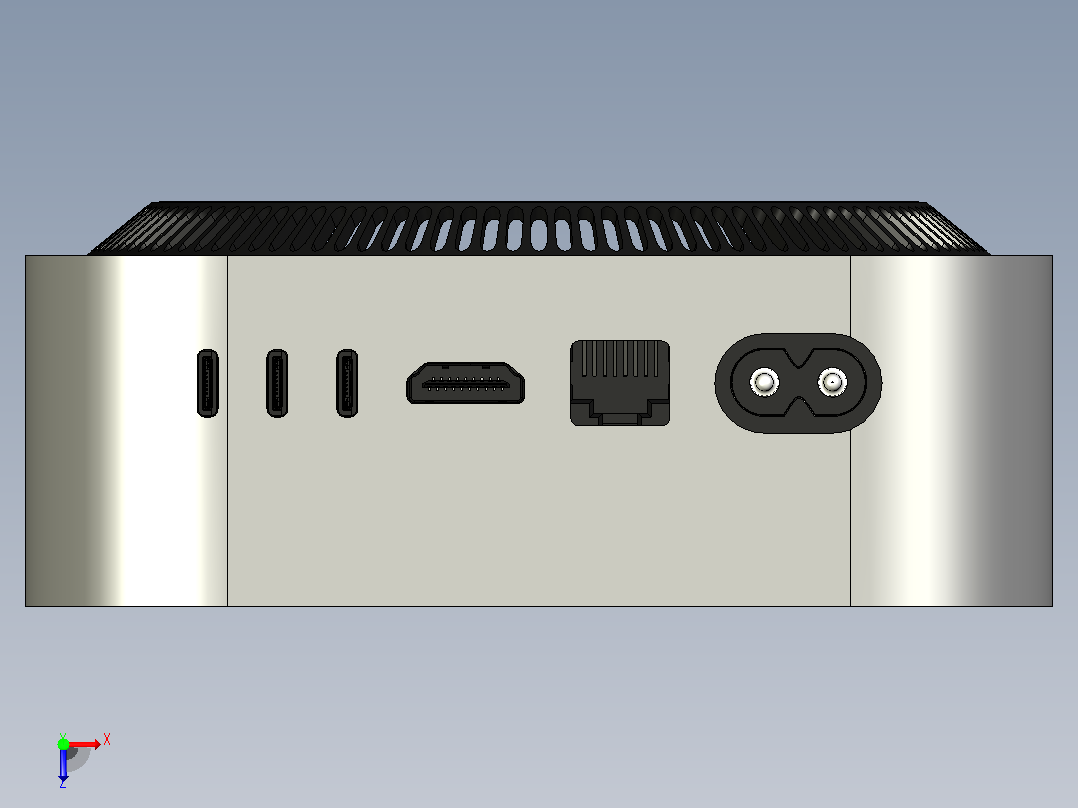 苹果mac mini  俯视图