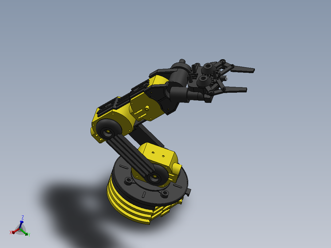 Steren机械臂模型3D图纸 Solidworks设计 附STEP主视图