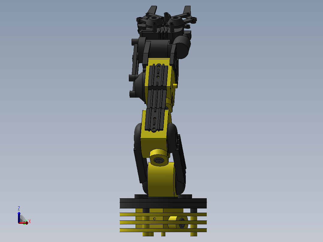 Steren机械臂模型3D图纸 Solidworks设计 附STEP后视图