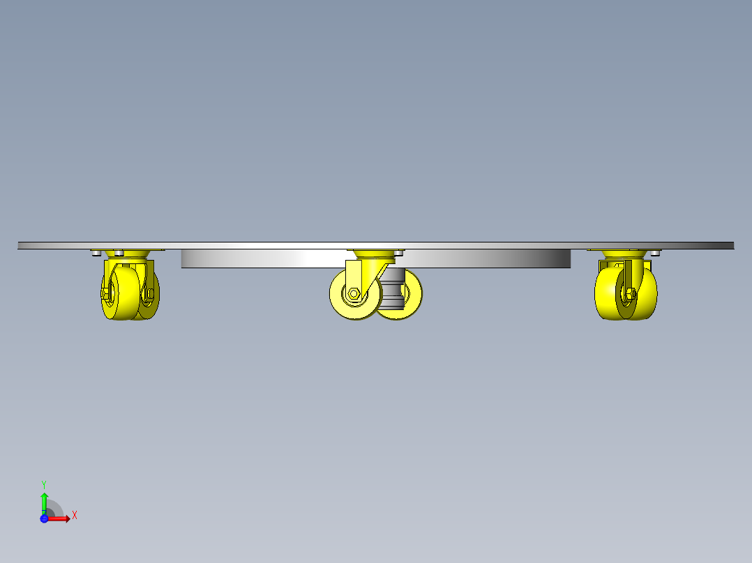 薄型转台前视图