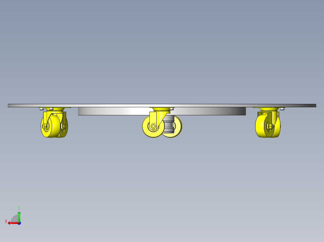 薄型转台后视图