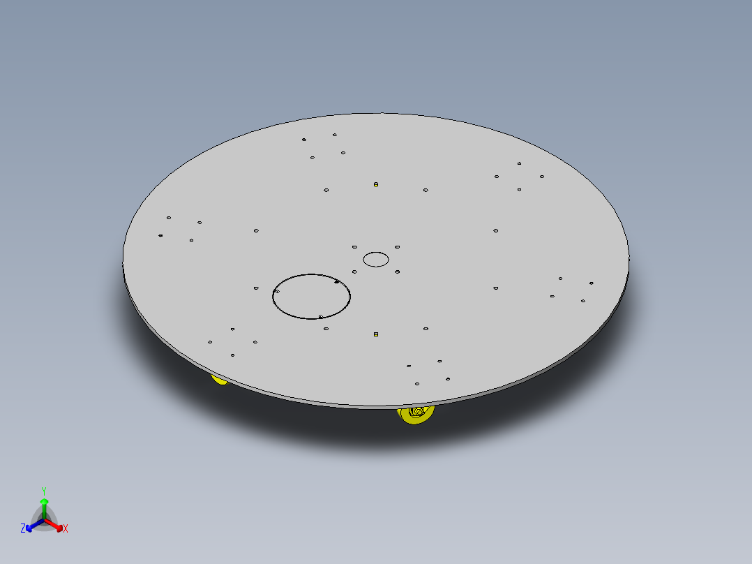薄型转台正等轴测图