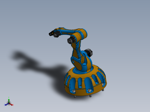 抓手机械臂 robotic-arm-printable-3d SW正等轴测缩略图