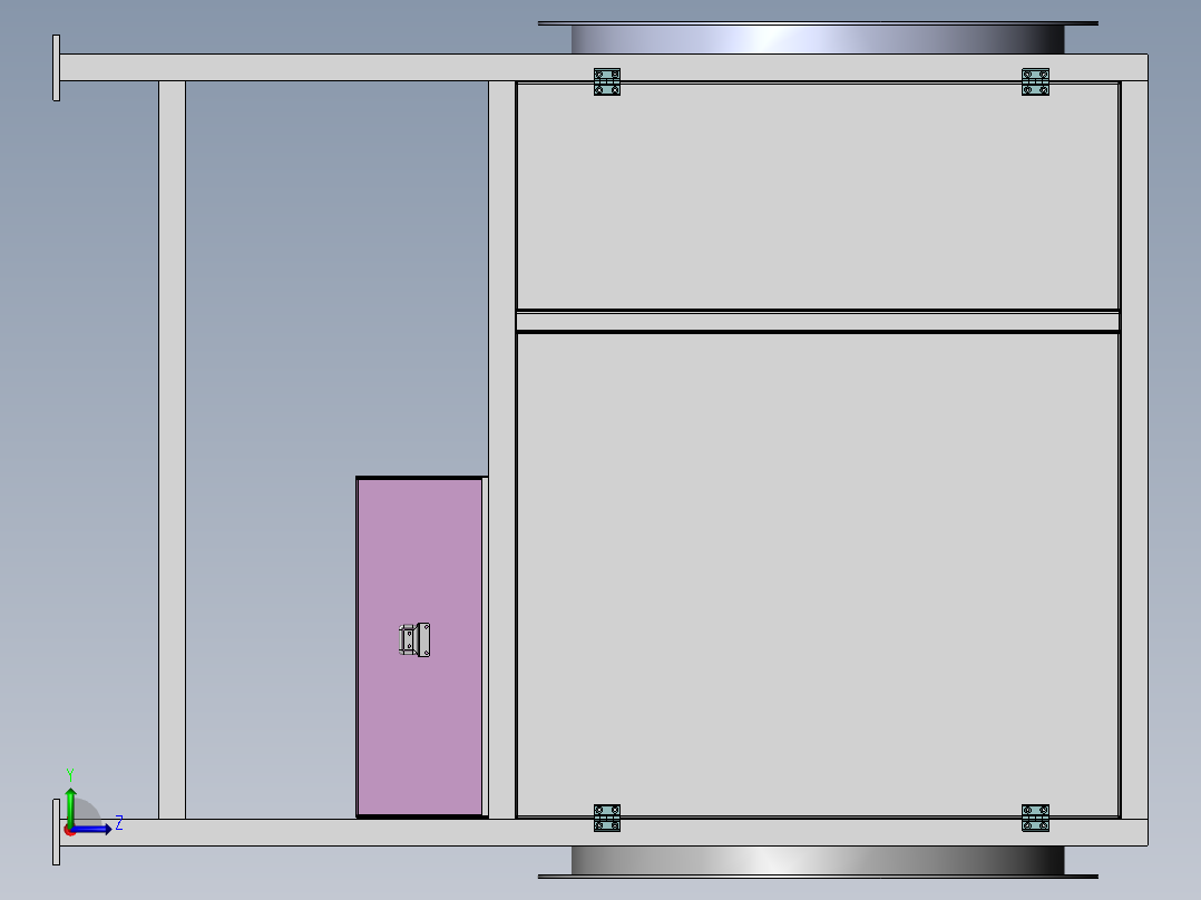 板式过滤设备sw14可编辑左视图