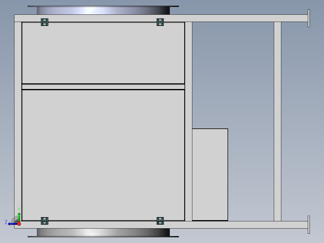板式过滤设备sw14可编辑右视图