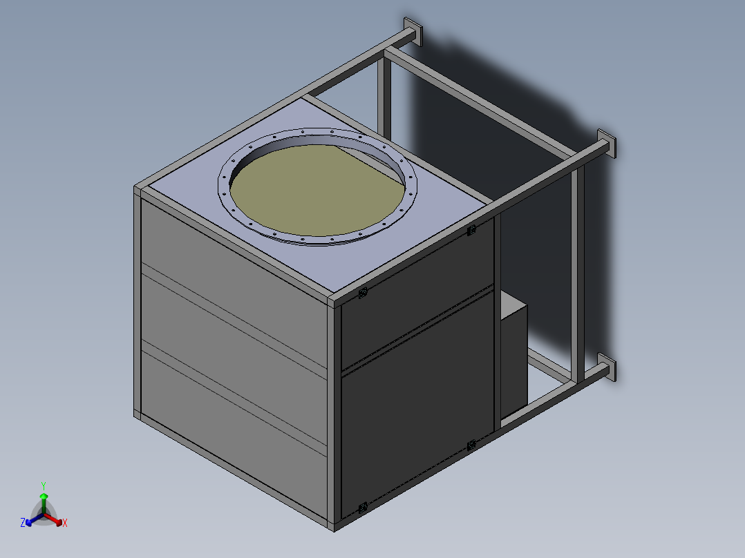 板式过滤设备sw14可编辑正等轴测图