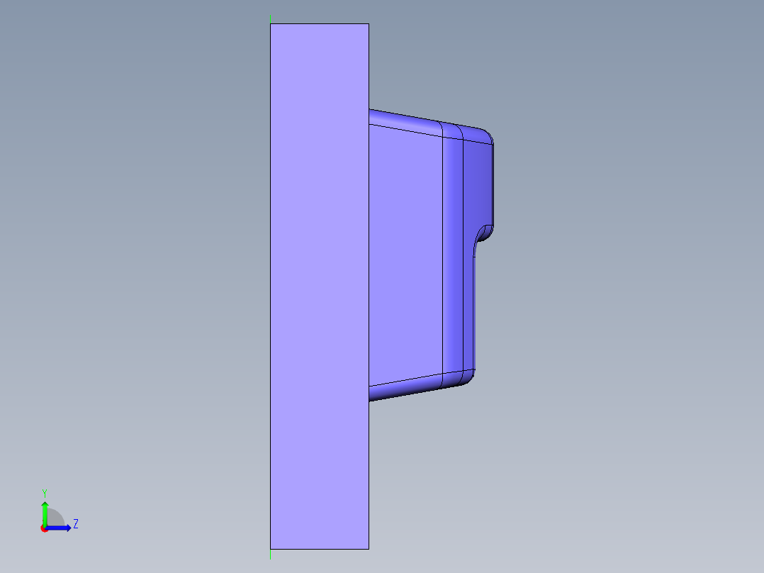 机械座零件建模及加工工艺编程左视图