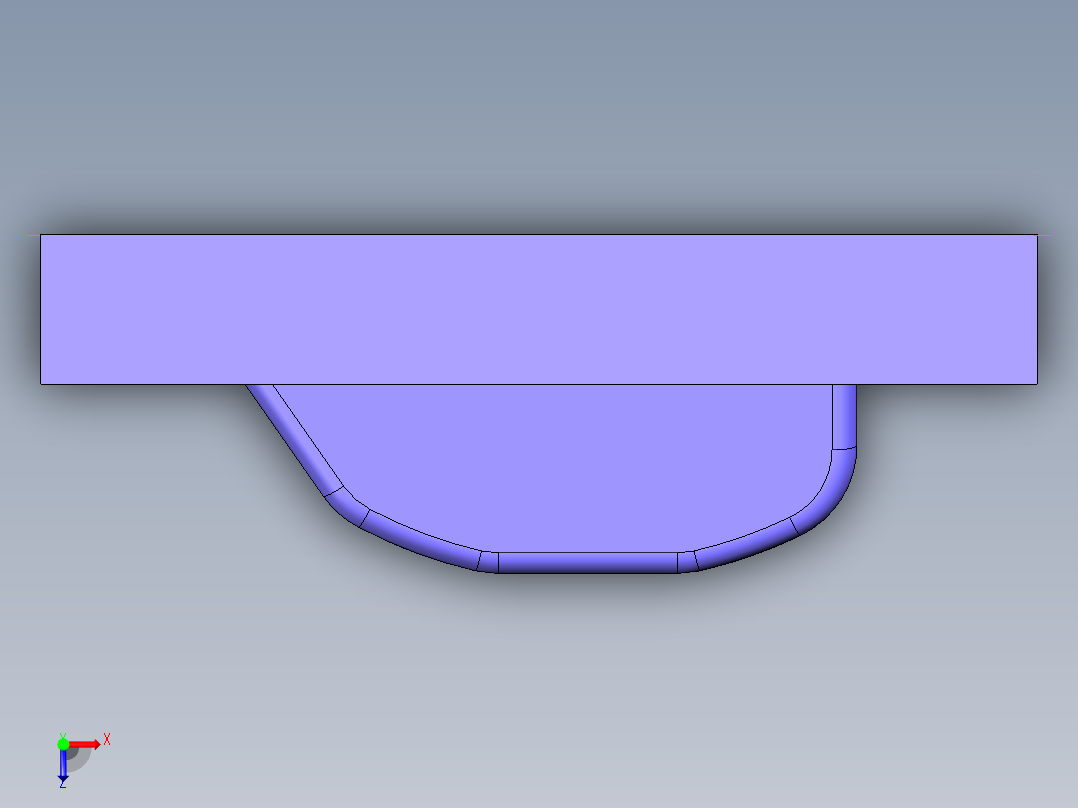 机械座零件建模及加工工艺编程俯视图