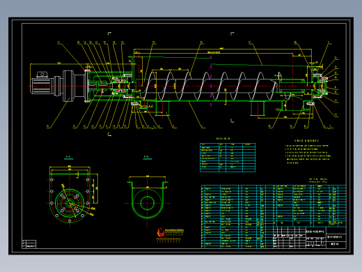 外国60螺旋输送机详图