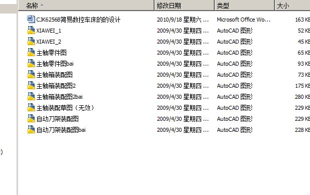 CJK6256B简易数控车床的的设计