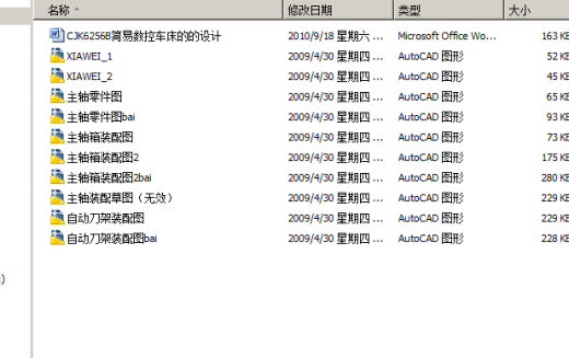 CJK6256B简易数控车床的的设计缩略图