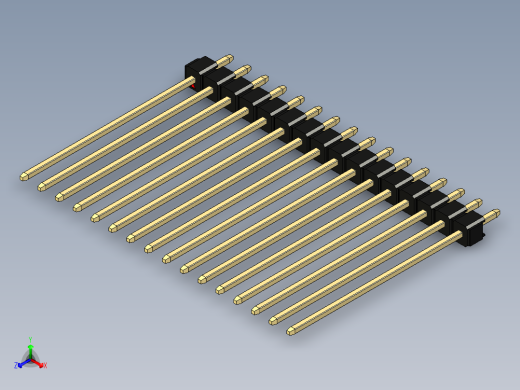 彩色公头100mil（2.54mm）系列-DS1021_black_1x16p_100mil_Type43_rev1.0