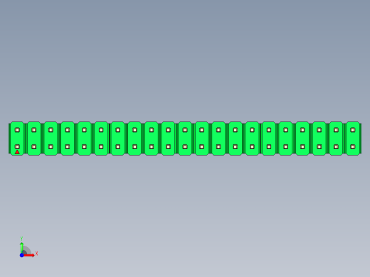 彩色公头100mil（2.54mm）系列-DS1021_green_2x21p_100mil_Type19_rev1.0前视缩略图