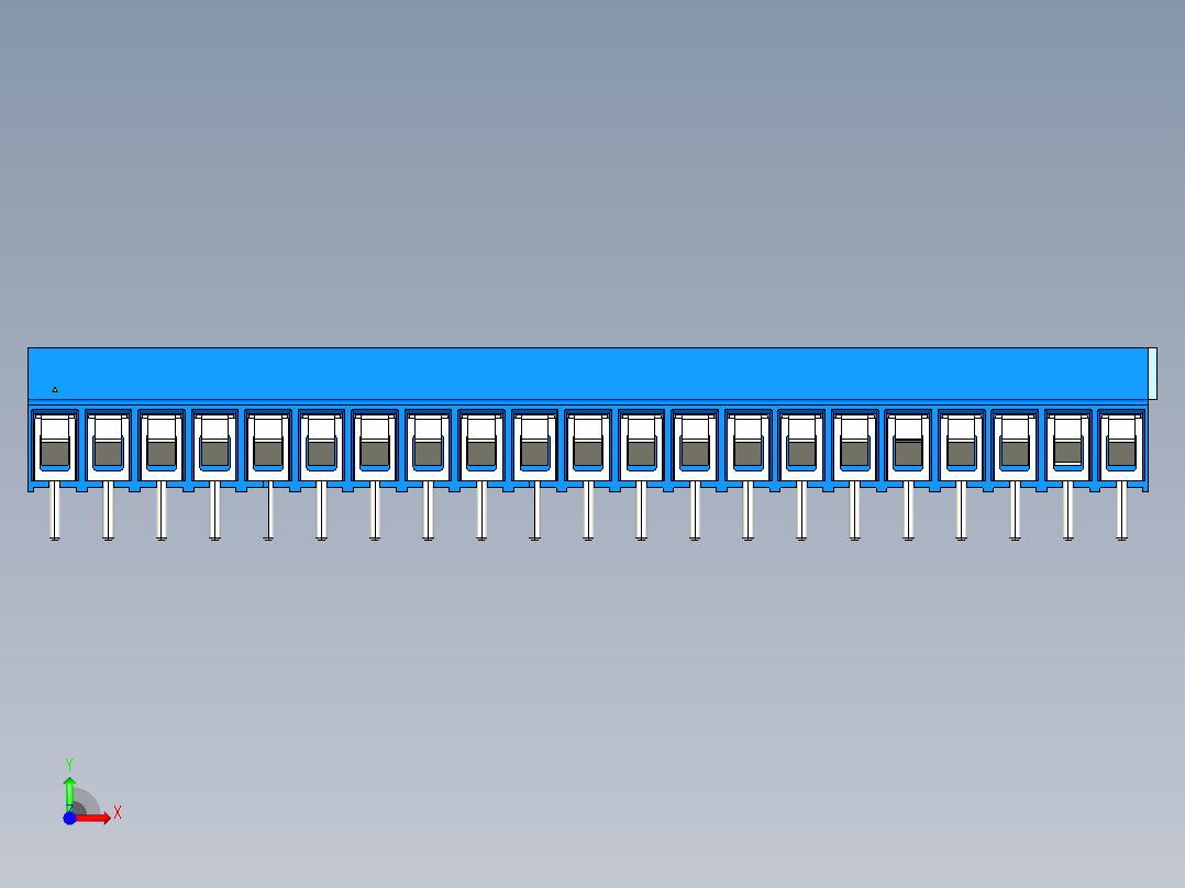 DEGSON DG302 系列 5.0 接线端子-DG302-5.0-21P-12-00AH前视图