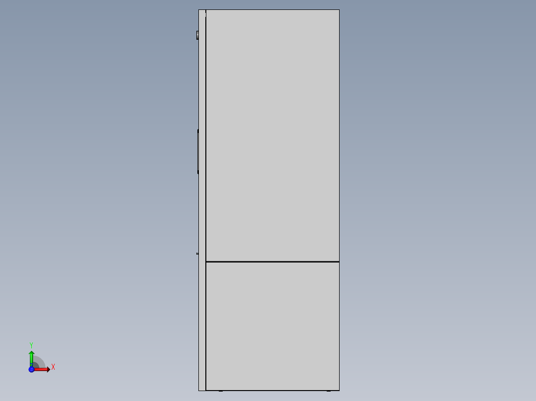 新型环保型通风柜三维SW前视图