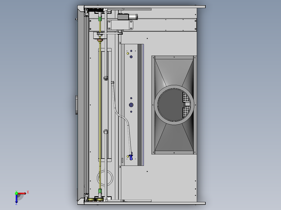 新型环保型通风柜三维SW俯视图