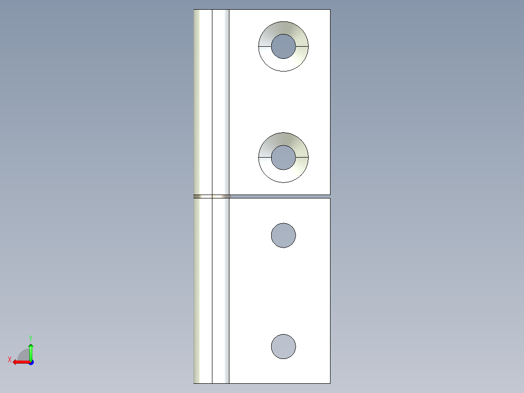 型材-BR 30X30 INTERNAL HINGE BR095AI30后视图