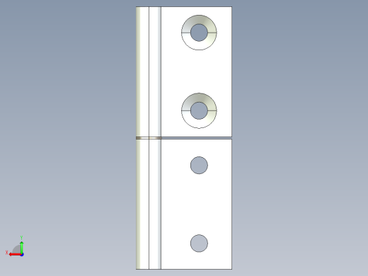 型材-BR 30X30 INTERNAL HINGE BR095AI30后视缩略图