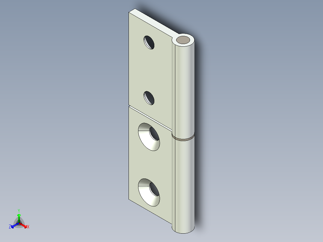 型材-BR 30X30 INTERNAL HINGE BR095AI30正等轴测图