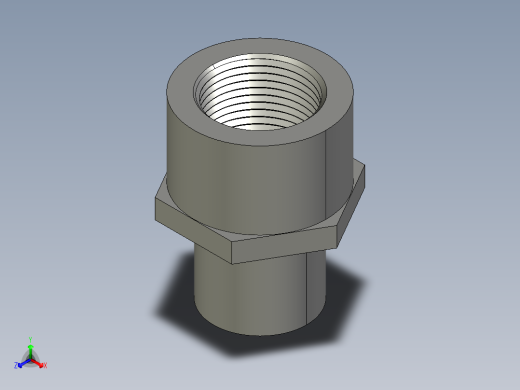 船舶管路系统SeaCor_PVC-SS_SPIGxFPT_37J178007_0.75in正等轴测缩略图