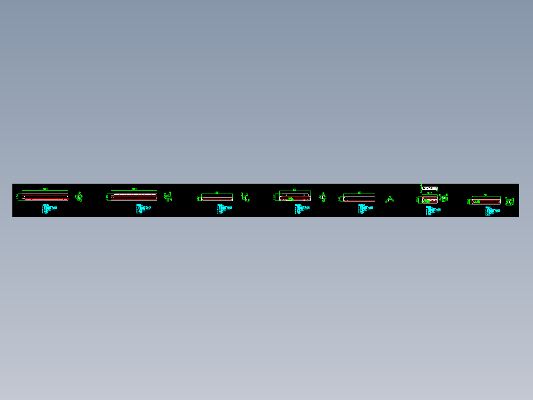 简易机柜清单CAD