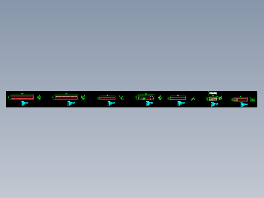 简易机柜清单CAD
