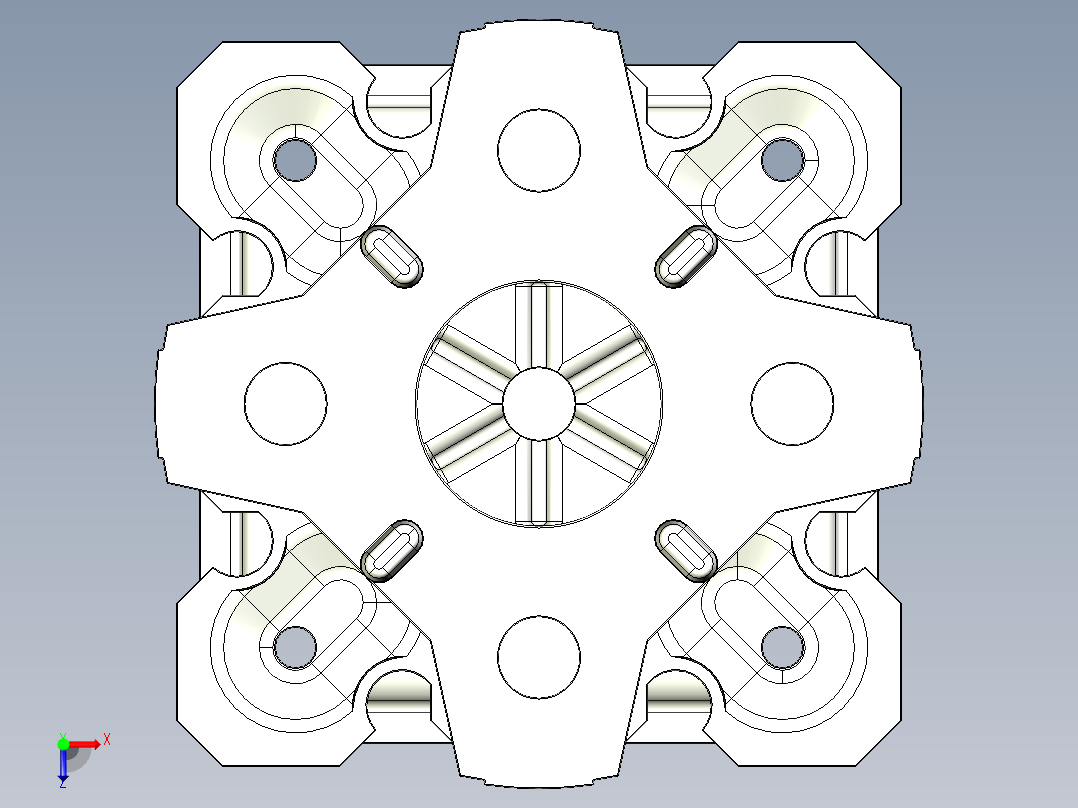 铺地板用的piedestal俯视图
