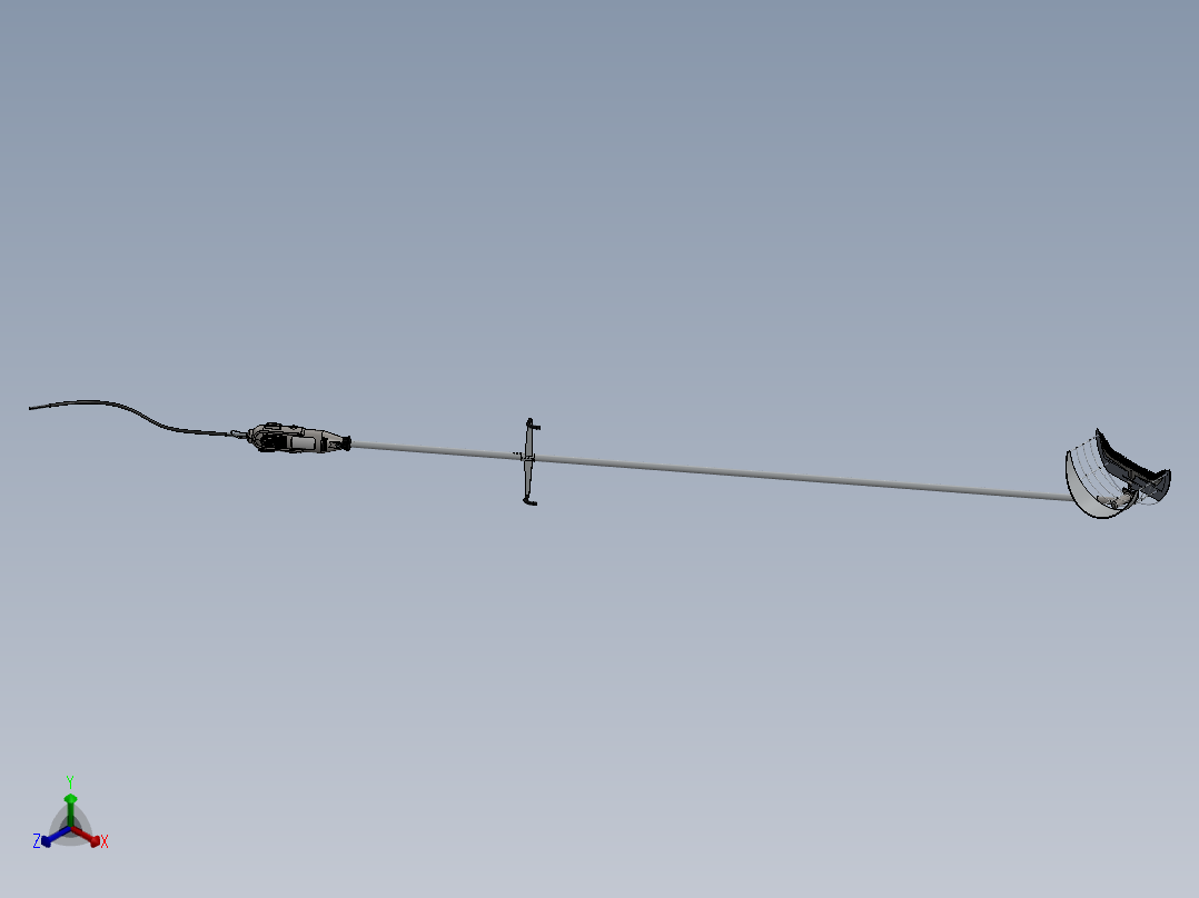 刷子修剪器（镰刀正等轴测图