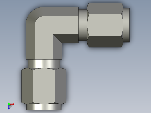 卡套式工业通用硬管接头6_ebu-s俯视缩略图