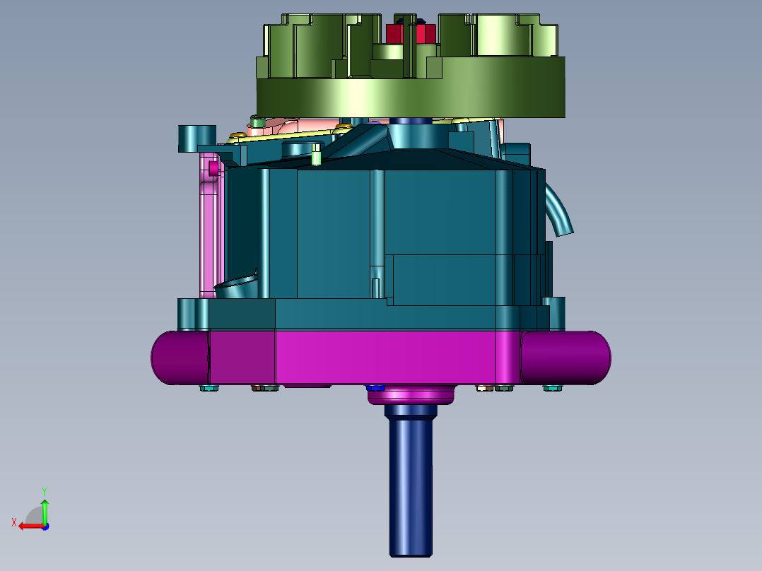 百力通先锋单缸发动机后视图