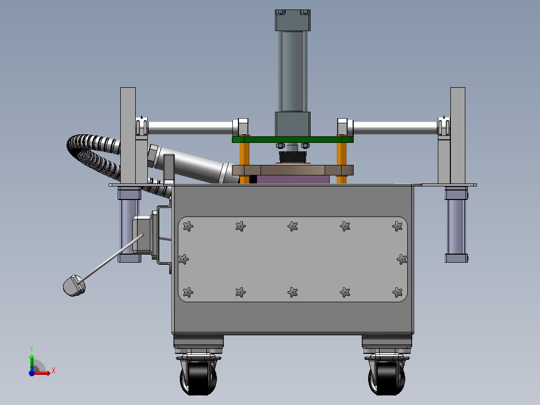 混凝土试块强度检测设备前视图