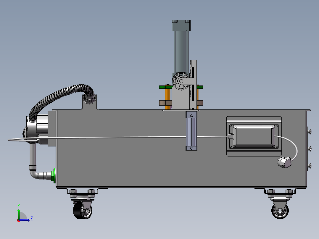 混凝土试块强度检测设备左视图