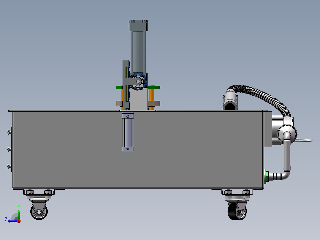 混凝土试块强度检测设备右视图