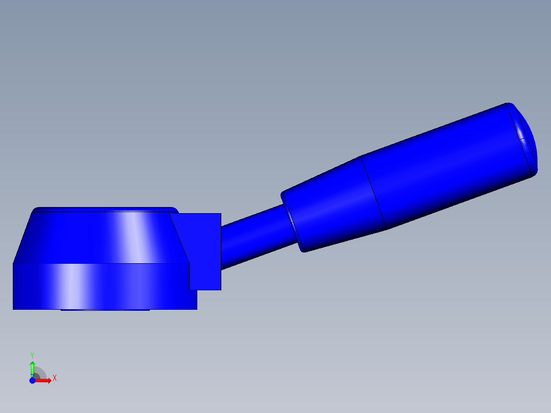 把手LBR-3D多系列多零件图纸模型前视图