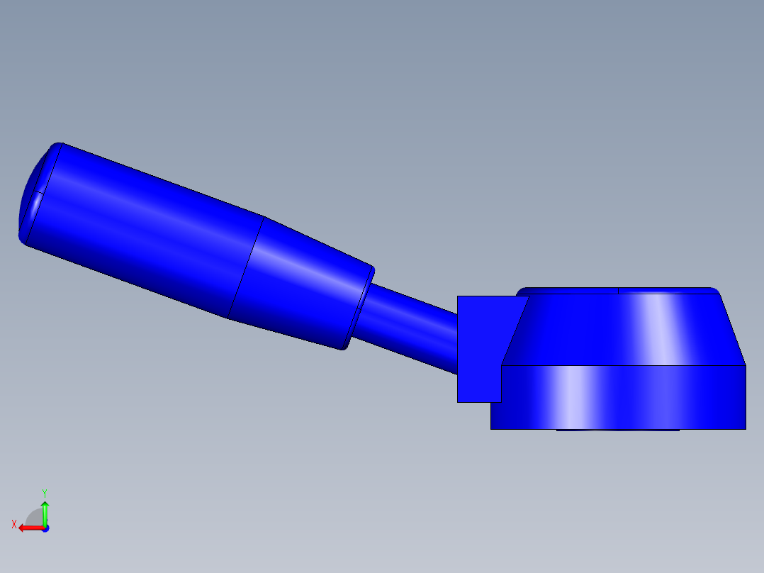 把手LBR-3D多系列多零件图纸模型后视图