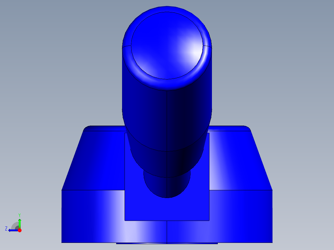 把手LBR-3D多系列多零件图纸模型右视图