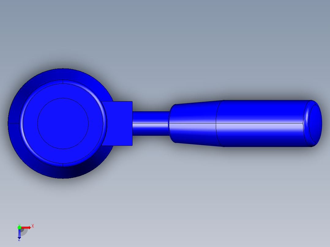 把手LBR-3D多系列多零件图纸模型俯视图