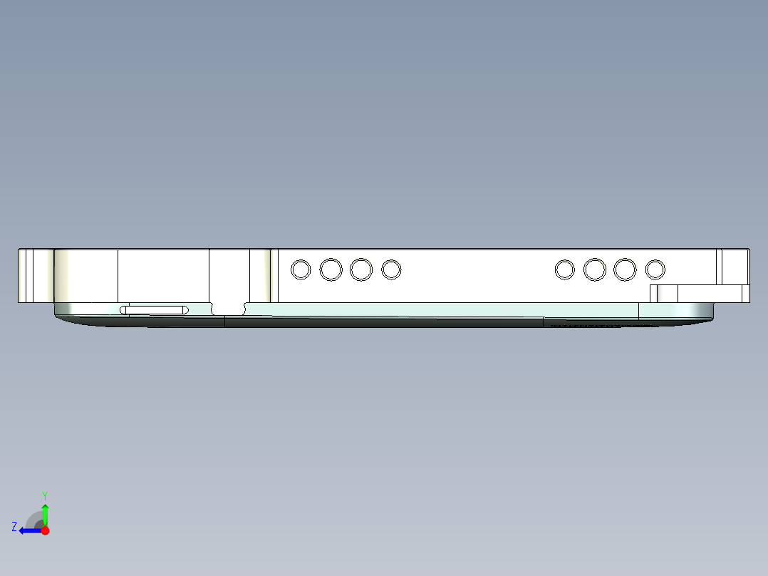 T100HA-A-CNC1笔记本CNC工装夹具三维模型-0716右视图