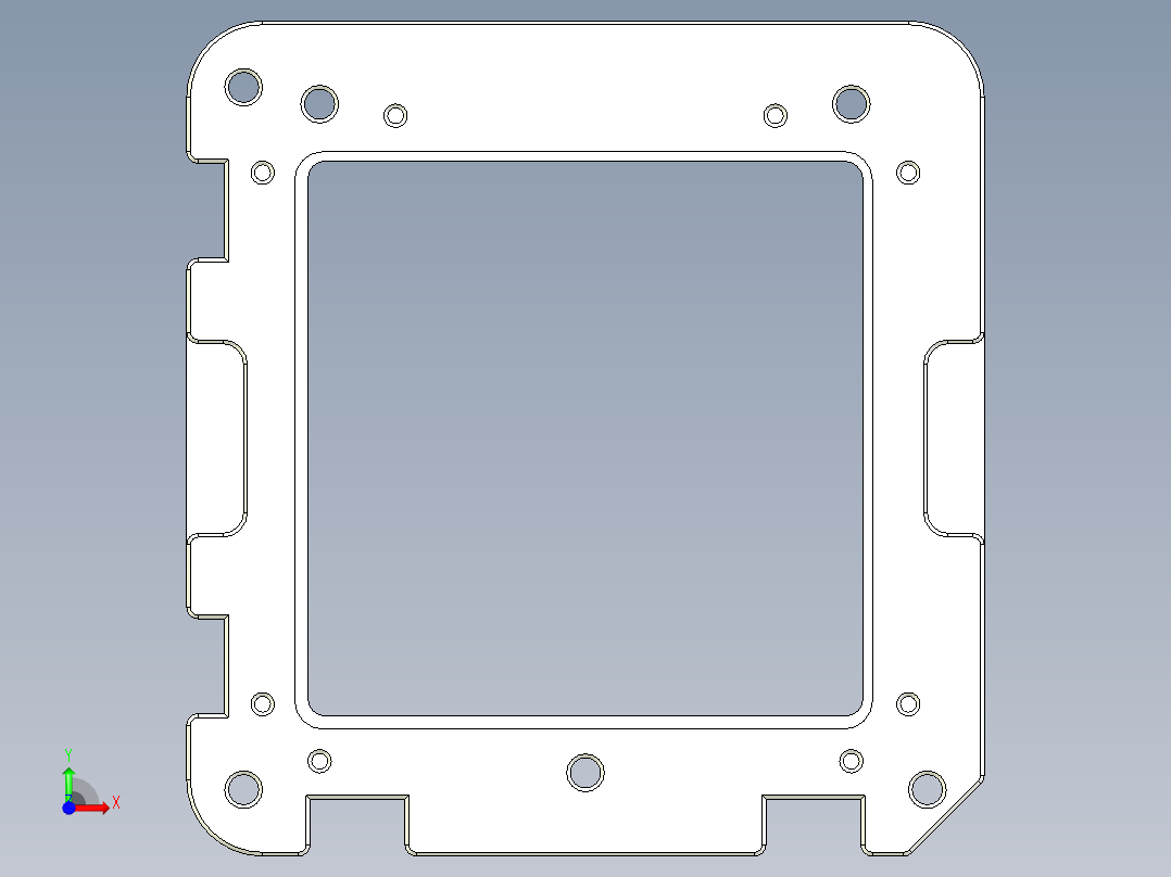 X1008笔记本CNC工装夹具三维模型-CNC2-shanggudingban-170519前视图