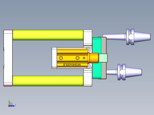 t100chi-笔记本CNC工装夹具三维模型CNC3左视缩略图